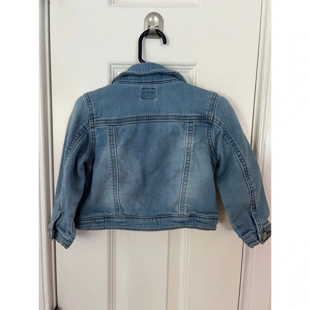 OshKosh B'gosh Toddler 24M Blue Denim Jacket Light Wash Stretch OSH89381-SSI